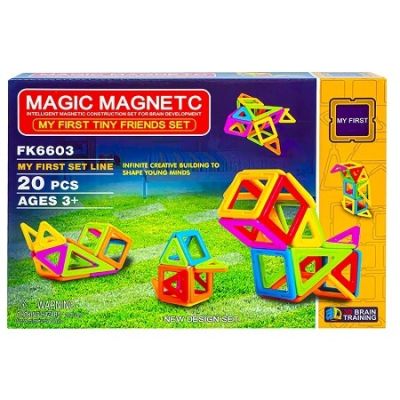 Joc constructii magnetic 20 piese