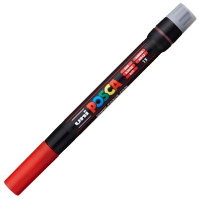 Marker pensula UNI Brush PCF-350 K rosu Posca M426