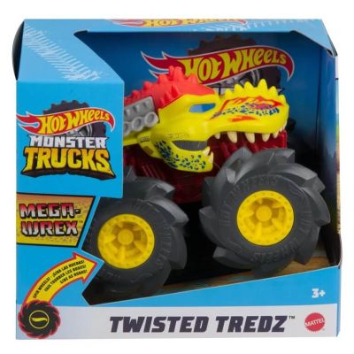 Monster Truck masinuta Twister Tredz Mega Wrex galben. scara 1 43