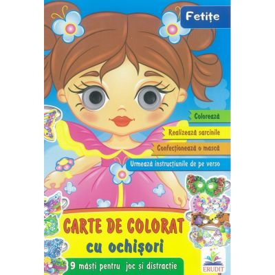 Fetite-Carte de colorat cu ochisori