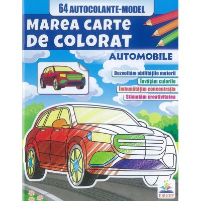 Automobile - Marea carte de colorat 64 autocolante model