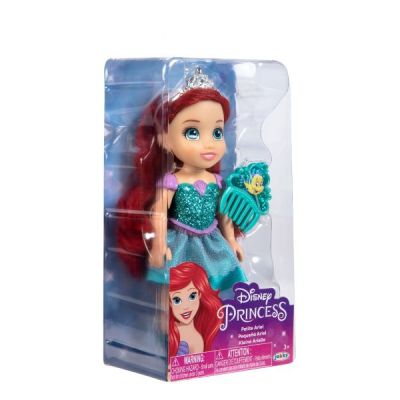 Papusa cu sclipici si pieptene 15 cm Disney Princess