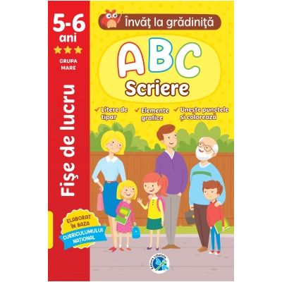 ABC Scriere 5-6 ani grupa mare. Invat la gradinita