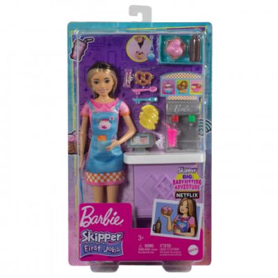 Papusa Barbie Skipper First Jobs Snack Bar