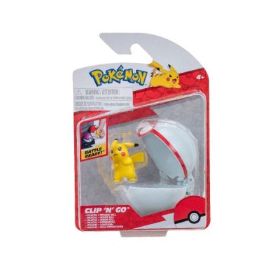 Figurine Clip N Go Pikachu 2 amp Premier Ball
