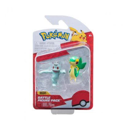 Set figurine de actiune Machop amp Snivy