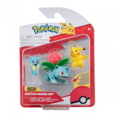 Set 3 figurine de actiune Pikachu 2 Horsea Ivysaur