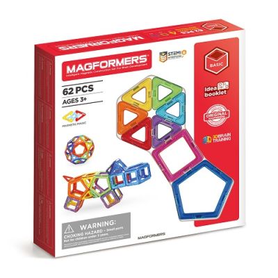 Joc magnetic de constructie 62 piese Magformers