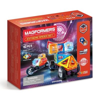 Joc magnetic de constructie Extreme Racer Curse Extreme 42 piese Magformers