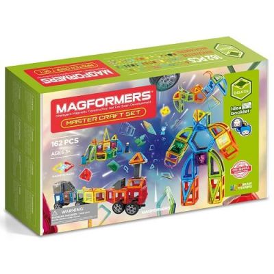 Joc magnetic de constructie Master Craft Set -Gigantic 162 piese Magformers