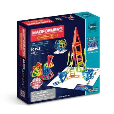 Joc magnetic de constructie Creator Set Creatorul 60 piese Magformers