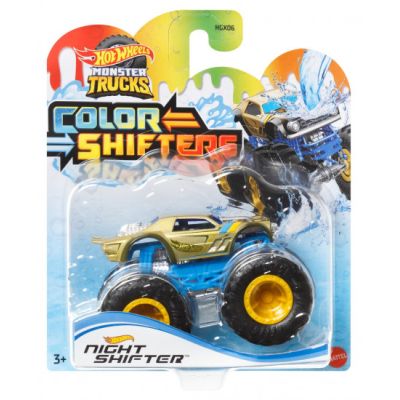 Monster truck Camion Night Shifter cu culori schimbatoare scara 1 64