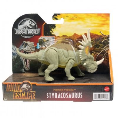 Dinozaur Styracosaurus. Jurassic World Dino Escape Fierce Force