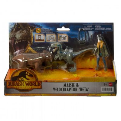 Set 2 figurine Maisie si velociraptor Beta Jurassic World Dominion