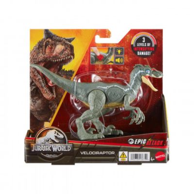 Dinozaur velociraptor Jurassic World Epic Attack