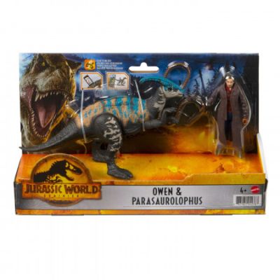 Set 2 figurine Owen si Parasaurolophus Jurassic World Dominion