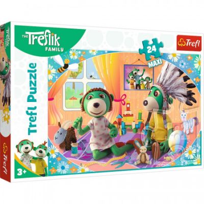 Puzzle 24 Maxi Treflik Familia fericita Trefl