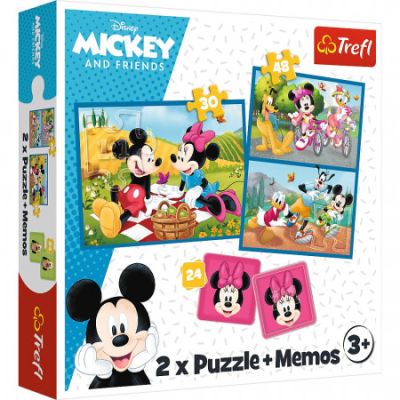 Puzzle 2-in-1 Memo Eroii Disney Trefl