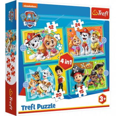 Puzzle 4-in-1 Patrula Catelusilor Trefl