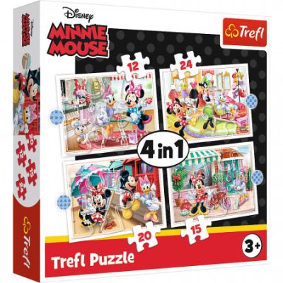 Puzzle 4-in-1 Minnie Mouse si prietenii ei Trefl