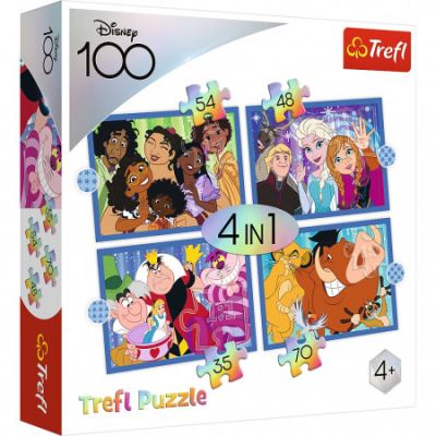 Puzzle 4-in-1 Minunata lume Disney Trefl
