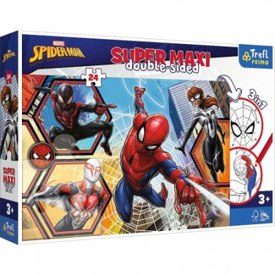 Puzzle Primo 24 super maxi Disney. Spiderman in actiune Trefl