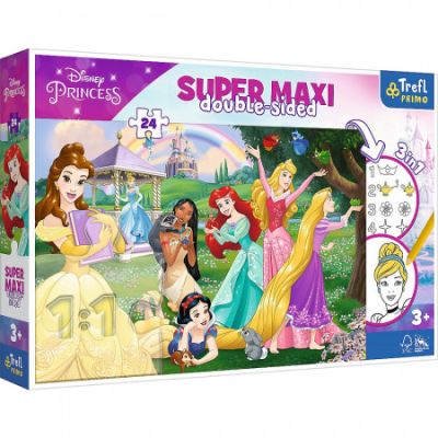 Puzzle Primo 24 super maxi Disney. Printesele fericite Trefl