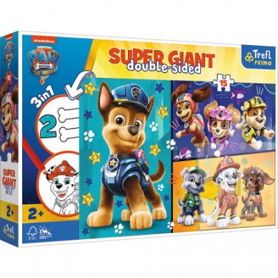 Puzzle Primo super giant 15 Patrula Catelusilor. Cateii fericiti Trefl