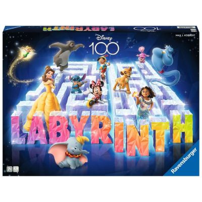 Joc labirint pentru copii de la 7 ani cu personaje Disney multilingv inclusiv RO Ravensburger Labyrinth Disney 100