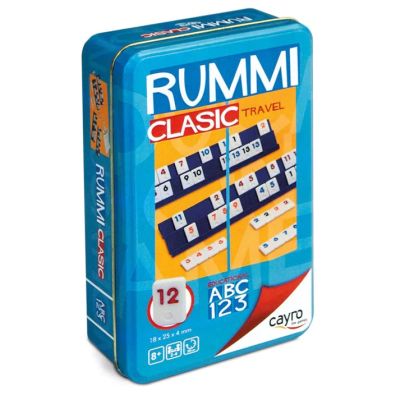 Joc Rummy Travel Cayro Remi clasic in cutie metalica pentru calatorii