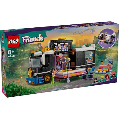 LEGO Friends. Autocar de turneu pentru staruri pop 42619 845 piese