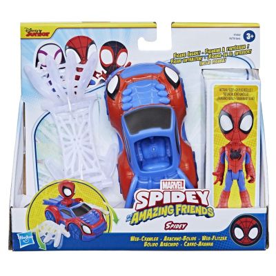 Set masinuta si figurina accesoriu Spidey Spidey prietenii extraordinari