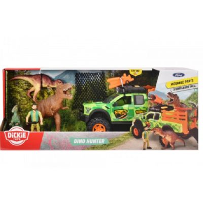 Set masinuta si figurine Dino Hunter Dickie