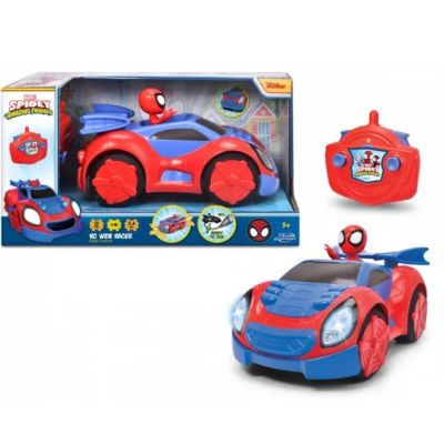 Masinuta cu telecomanda Web Racer scara 1 18 Spidey Prietenii extraordinari