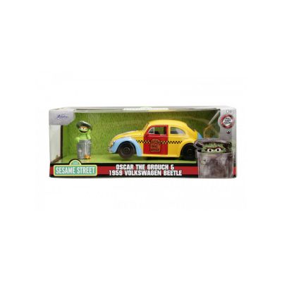 Masinuta metalica Sesame Street 1959 VW Beetle 1 24