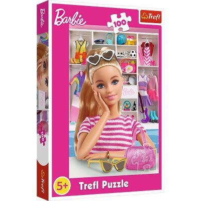 Puzzle 100 Barbie. Sa o cunoastem pe Barbie Trefl