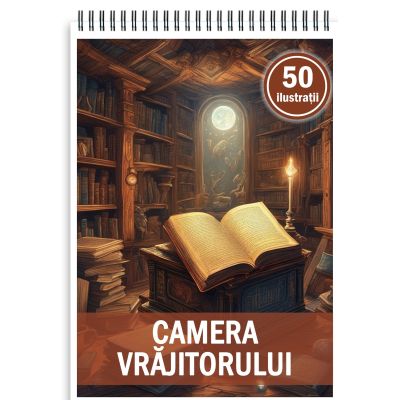 Carte de colorat 50 de ilustratii Camera Vrajitorului