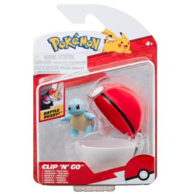 Set 2 figurine Clip n Go Pokemon S15 Squirtle 4 amp Poke Ball