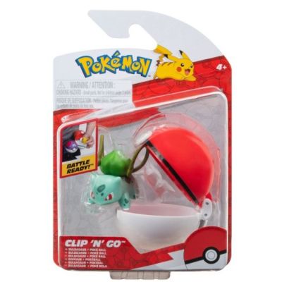 Set 2 figurine Clip n Go Pokemon S15 Bulbasaur 4 amp Poke Ball