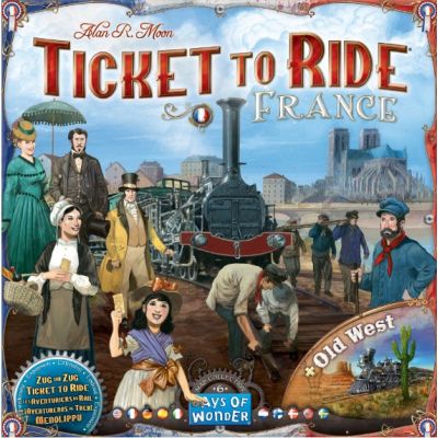 Joc de societate Ticket to Ride extensie Collection France amp Old West limba engleza