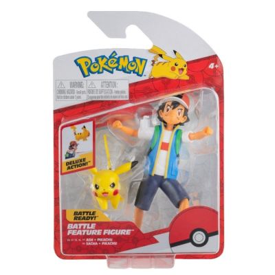 Set 2 figurine de actiune 11cm Pokemon S12 Ash amp Pikachu