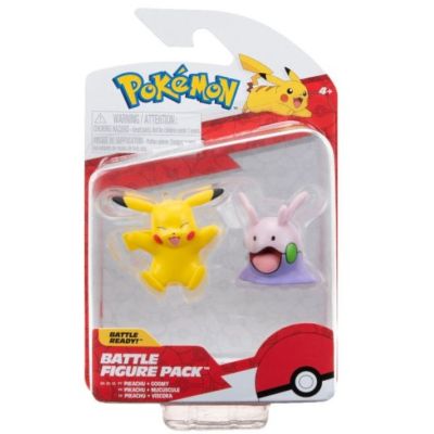 Set 2 figurine de actiune 5cm Pokemon S15 Pikachu amp Goomy