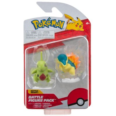 Set 2 figurine de actiune Pokemon S10 Cyndaquil amp Larvitar