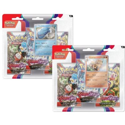 Pokemon TCG SV01 - 3 Blister Booster