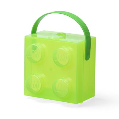 Cutie LEGO 2x2 verde transparent 40240008