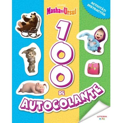 Masha si Ursul. 100 de autocolante. Activitati distractive