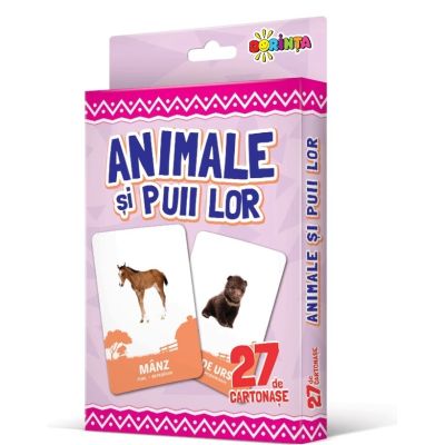 27 de cartonase. Animale si puii lor