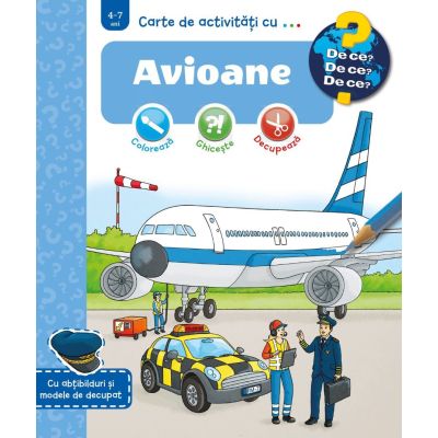 Carte de activitati cu... Avioane - Sebastian Coenen