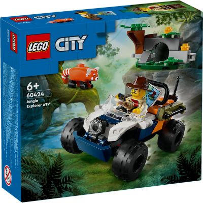LEGO City. Exploratorul junglei pe ATV in cautarea unui panda rosu 60424 92 piese