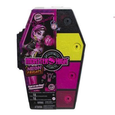 Papusa Draculaura High Neon Frights Monster High